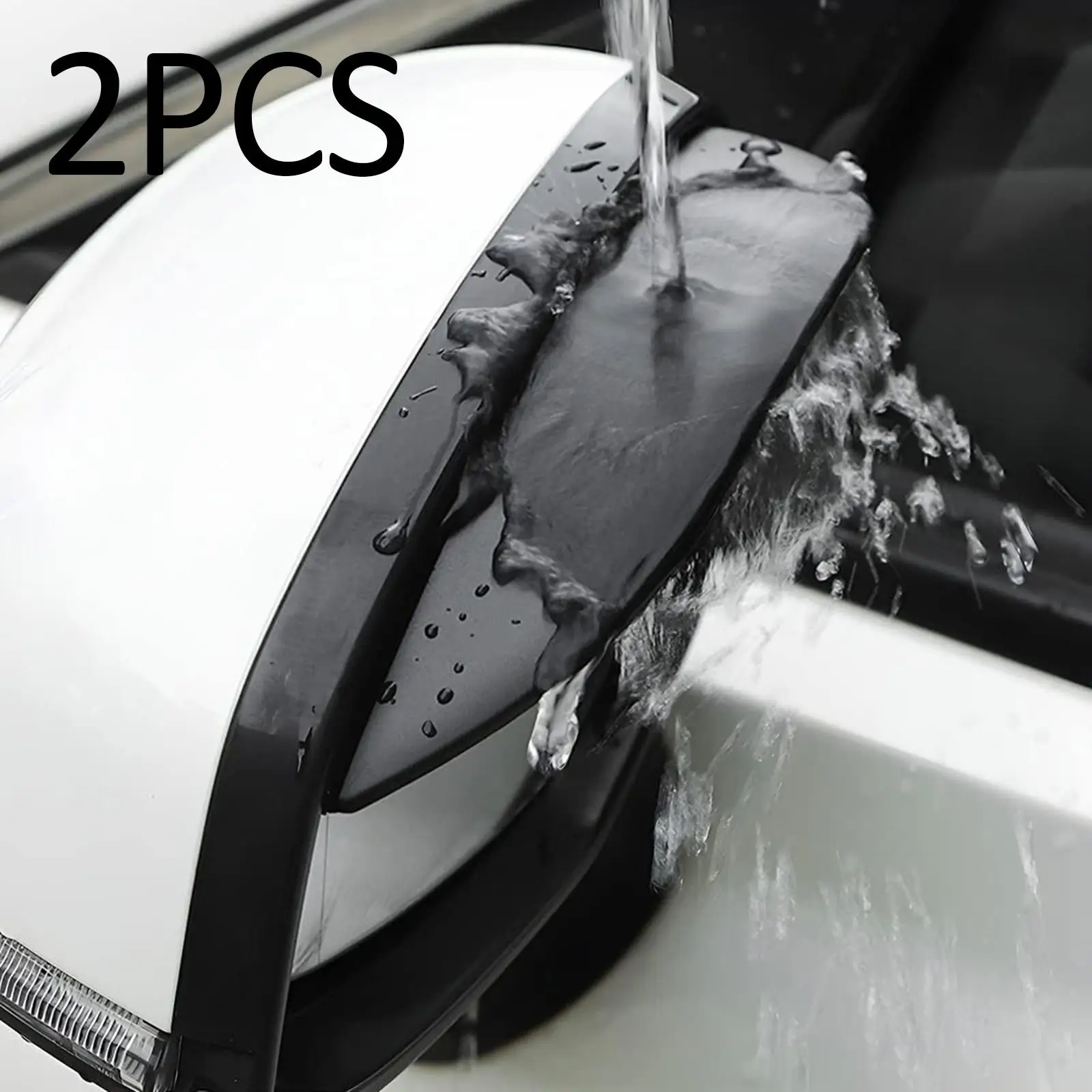 2x Car Side Mirror Rain Visor Guards Protector Car Body Supplies Decor Rain Cover Rear View Mirror Rain Eyebrow for Truck