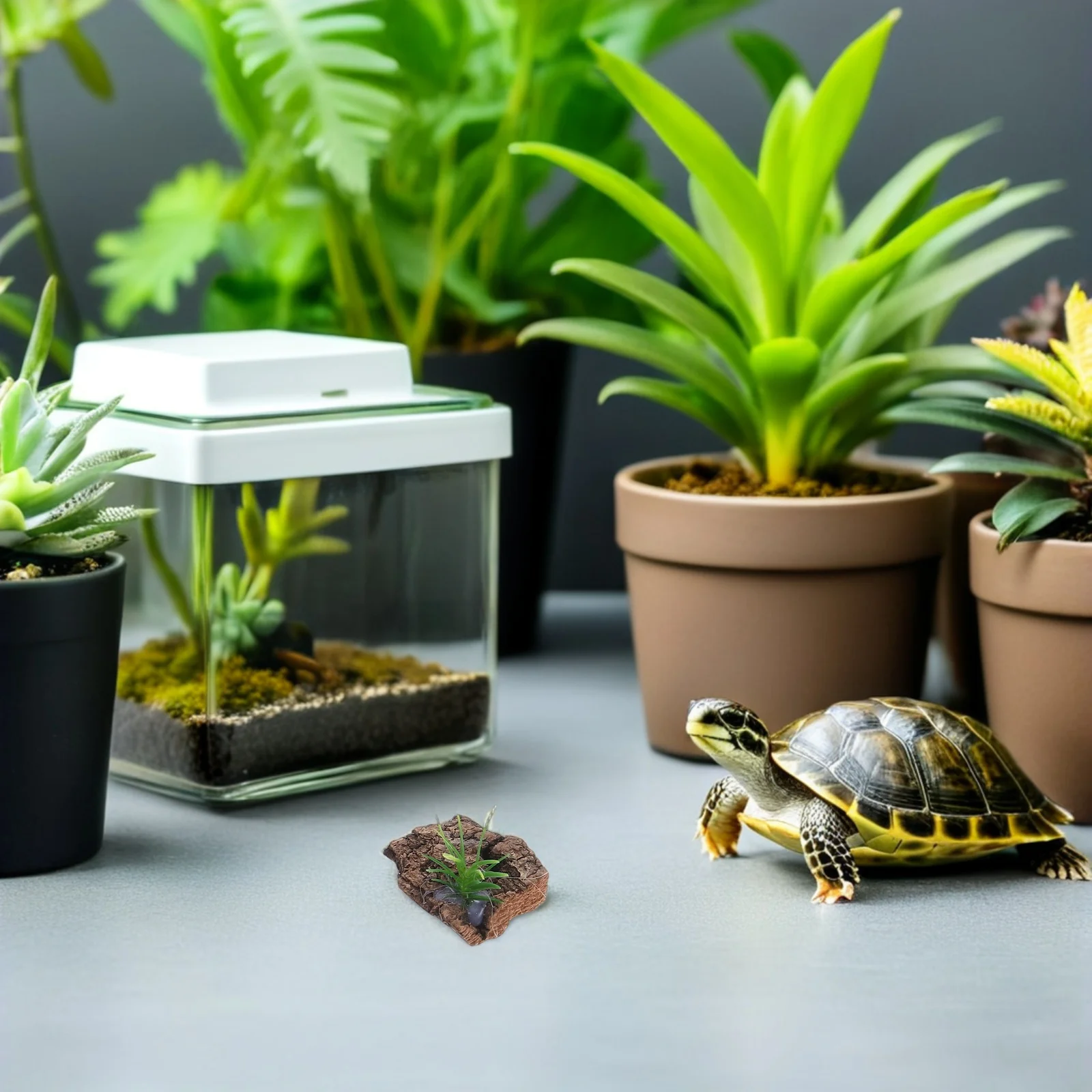 

30Pcs Cork Bark Background Natural Terrarium Decor Reptile Hide Aquarium Bark for Fish Tank Reptile Accessories Setup