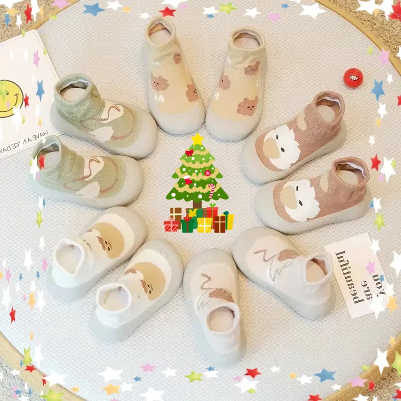 Zapatos Calcetines Zapatos para caminar para bebés Suela suave Calcetines transpirables antideslizantes Interior Exterior Niños Niñas Bebé Piso antiolor