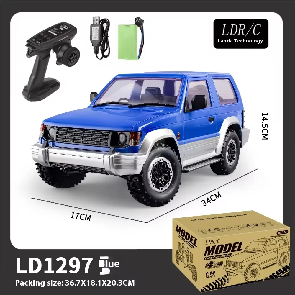 2024 Spot New Product Ld1297 Pajero Remote Control Off-road Vehicle Four-wheel Drive Racing Car Finished Product Children\'s Toy