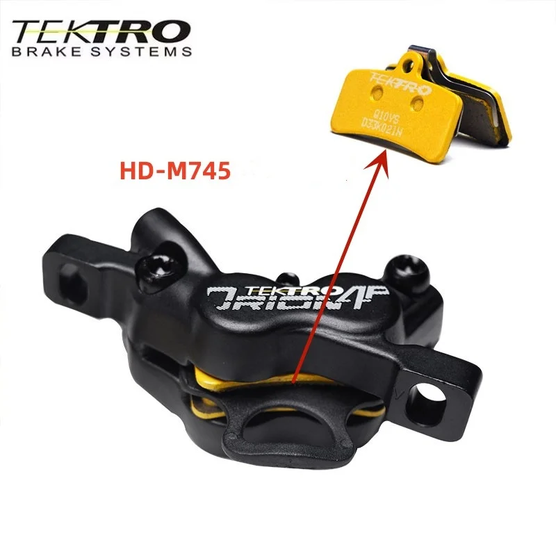 TEKTRO Q10YS 4-Piston MTB Mountain Bike Disc Brake Pads Four Pistons For HD-M745 735 E745 E740 E730