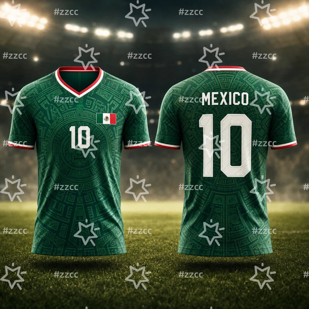 2026 Mexico No.10 Football Jersey Match & Training Kit Soccer Fan Gift Summer Sports Men's T-Shirt Kid's Clothing Tee Woman ﻿