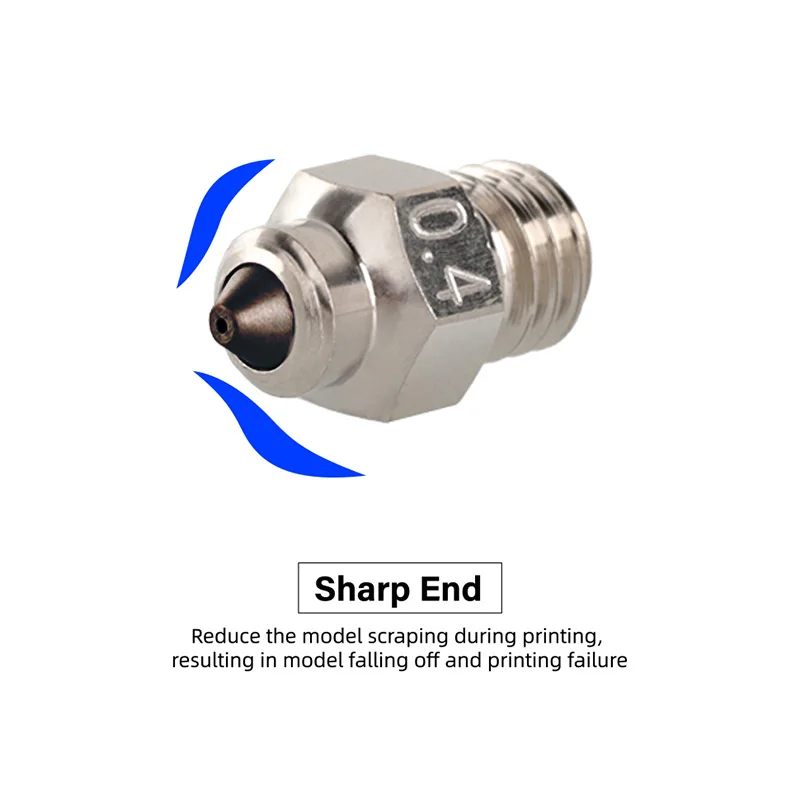 Mellow DLC MK8 Nozzle High Temperature Wear 3D Printer Nozzle Hardened Steel & Copper for CR10 Hotend