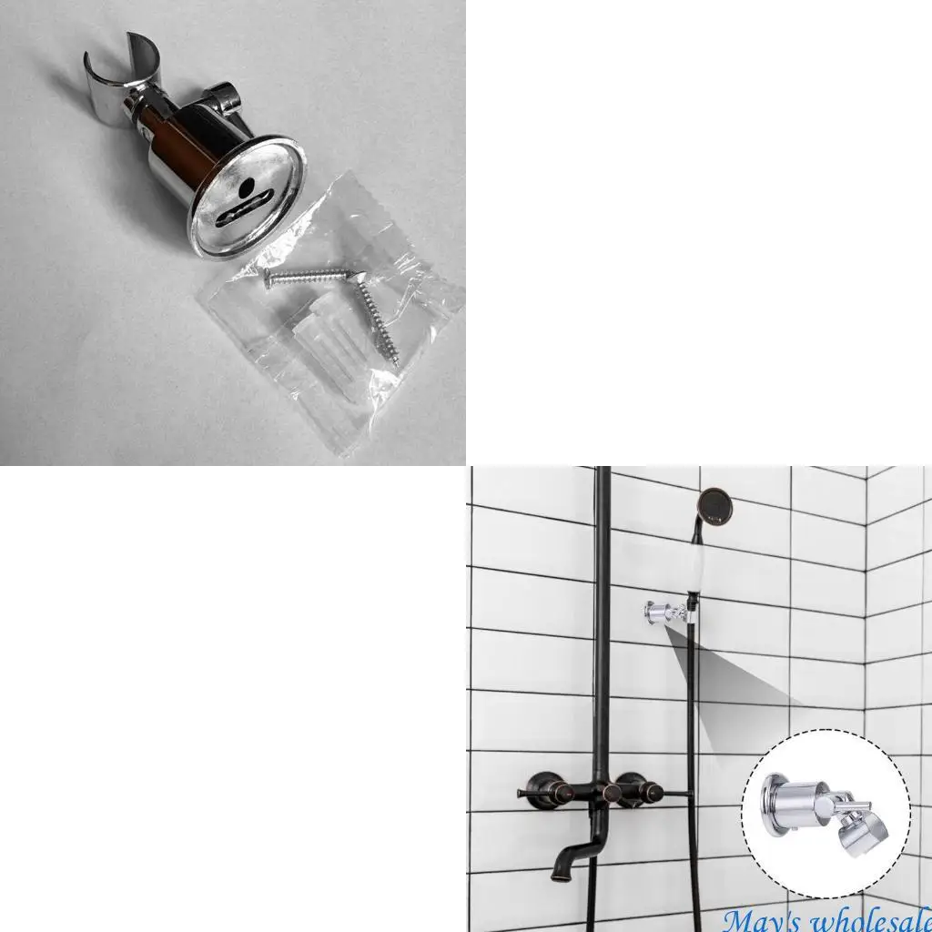 

Твердые металлические кронштейны для ручного душа, поворот на 180 градусов, держатель насадки для душа с установочными набор для