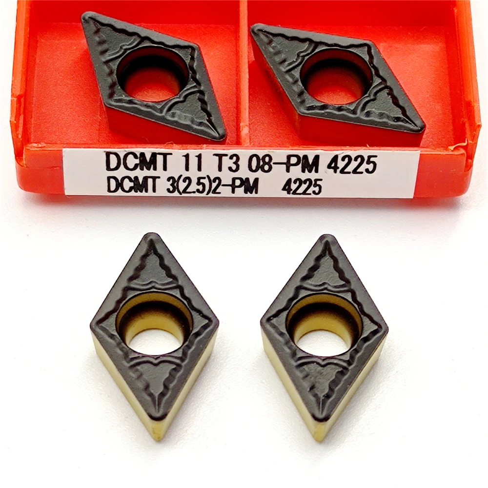 Inserções de Carboneto Cnc Fresagem Ferramentas de Torneamento para Aço Dcmt 070204 11t304 11t308 pm 4225 Dcmt070204 Pm4225 Dcmt11t304 Dcmt11t308