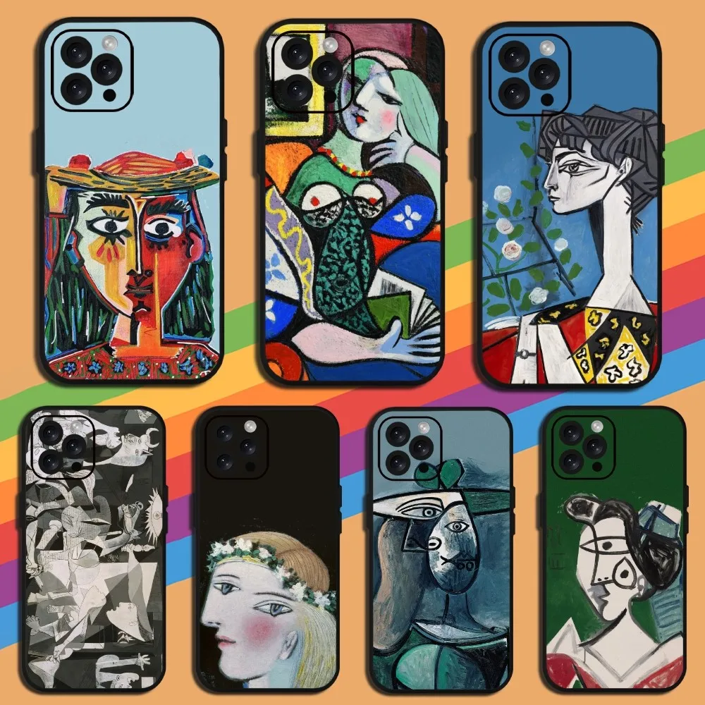 Art Pablo Ruiz Picasso  Phone Case For iPhone Mini 11 12 13 14 15 Pro XS Max X Plus SE XR Shell