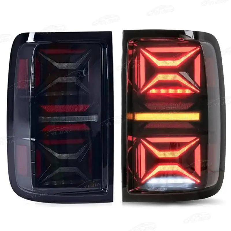 For VW Amarok 2010-2021 Auto Led Back Lamps Streamer Tail Lights Rear DRL Fog Brake Lamp Taillight Assembly Car Accessories