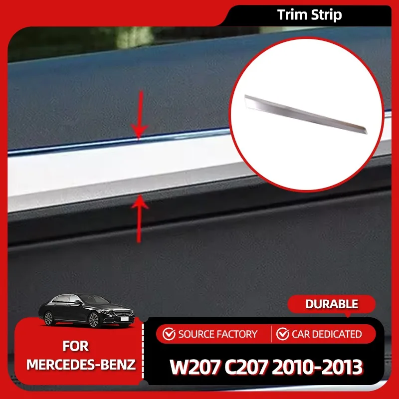 

Внутренние молдинги, новая 1 пара накладок на дверную панель, подходит для Mercedes Benz E Class Coupe W207 C207 2010 2011 2012 2013, серебристый Sta