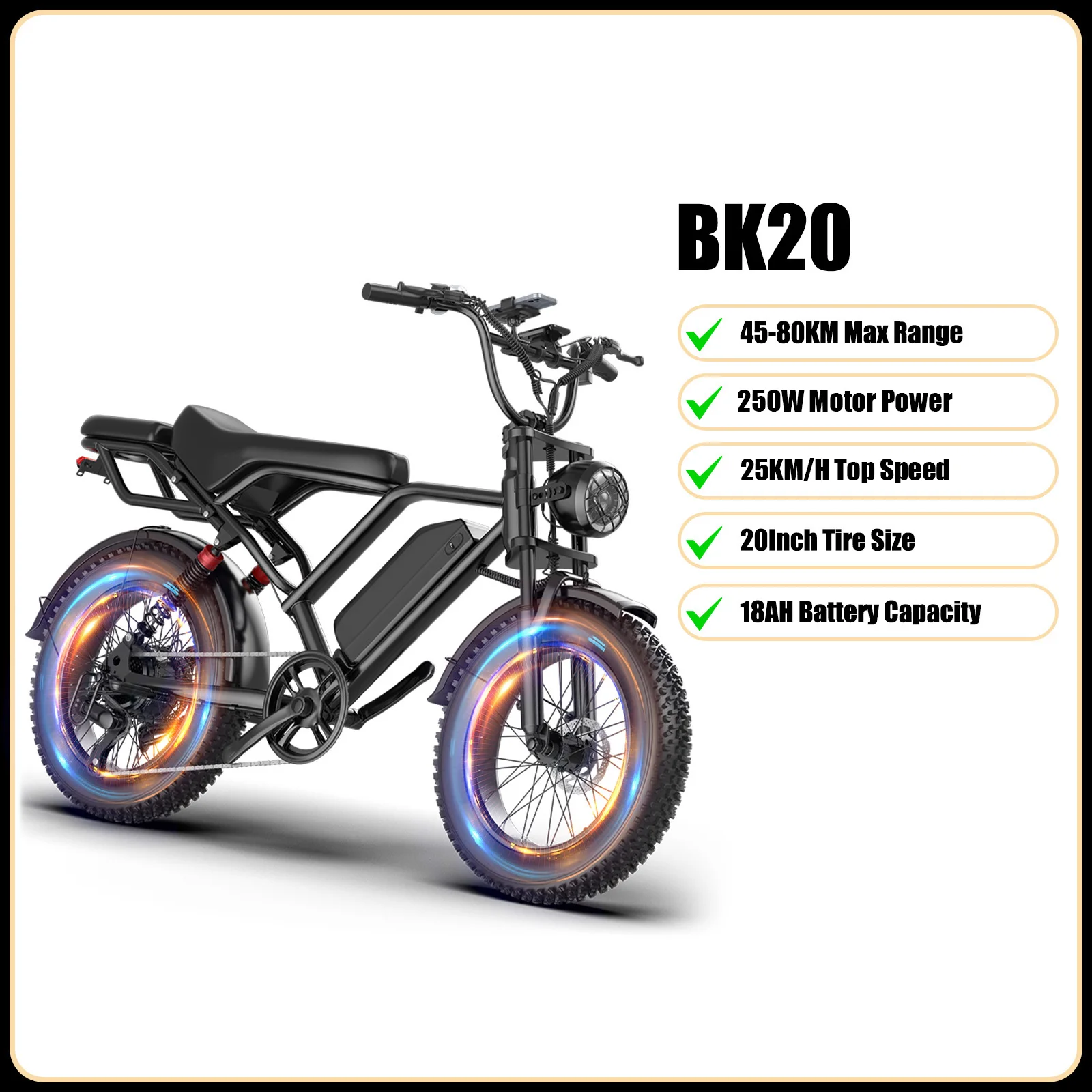 2026 NIEUWE JUICEASE BK20 Elektrische Fiets Krachtige Motor Hoge Snelheid Elektrische Mountainbike voor Volwassenen 50-80KM Ultra Lange Actieradius 20 Inch Banden Opvouwbare E-bike Fiets