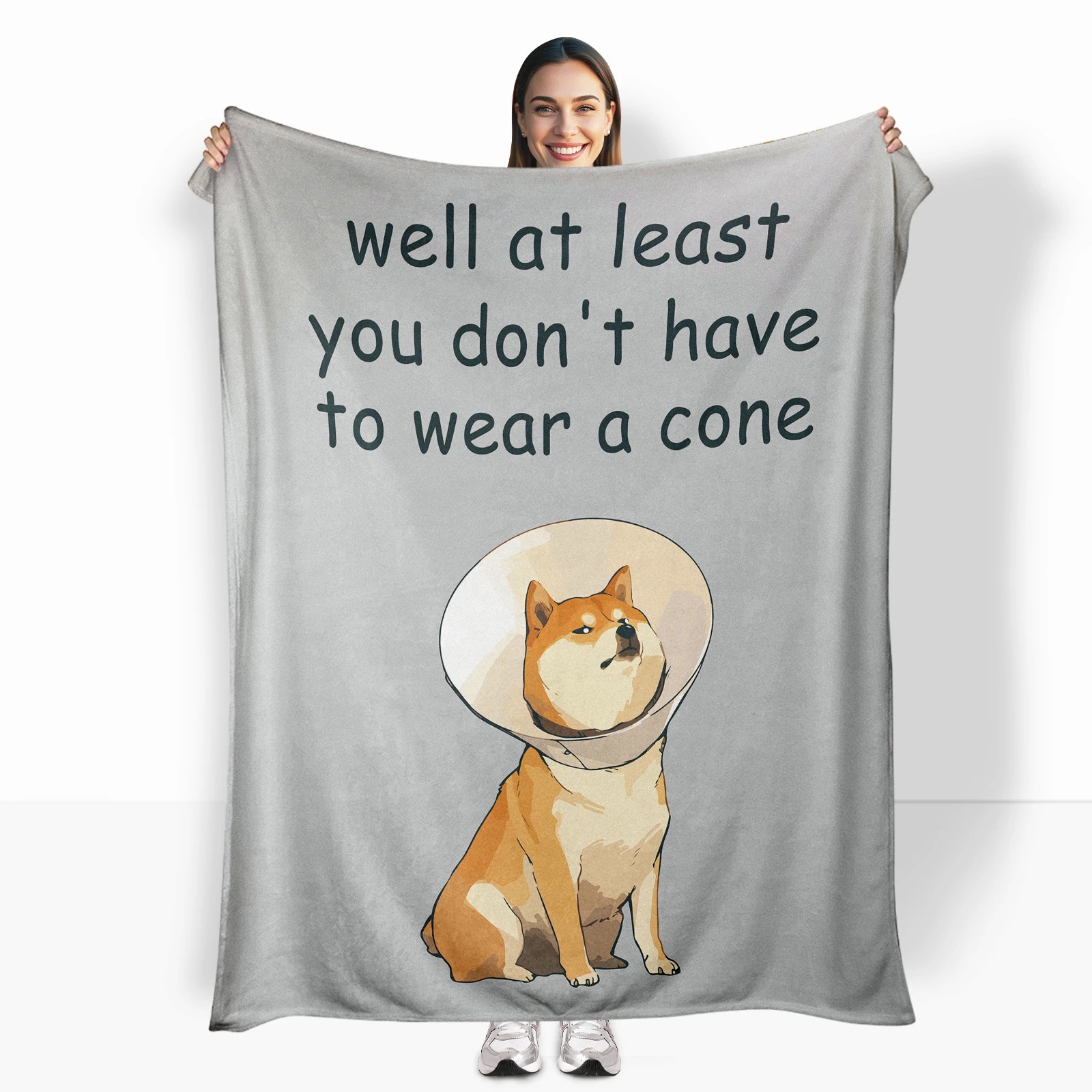 

Funny dog themed flannel blanket adds endless joy and laughter to friends gatherings perfect for sharing laughs with dog lovers