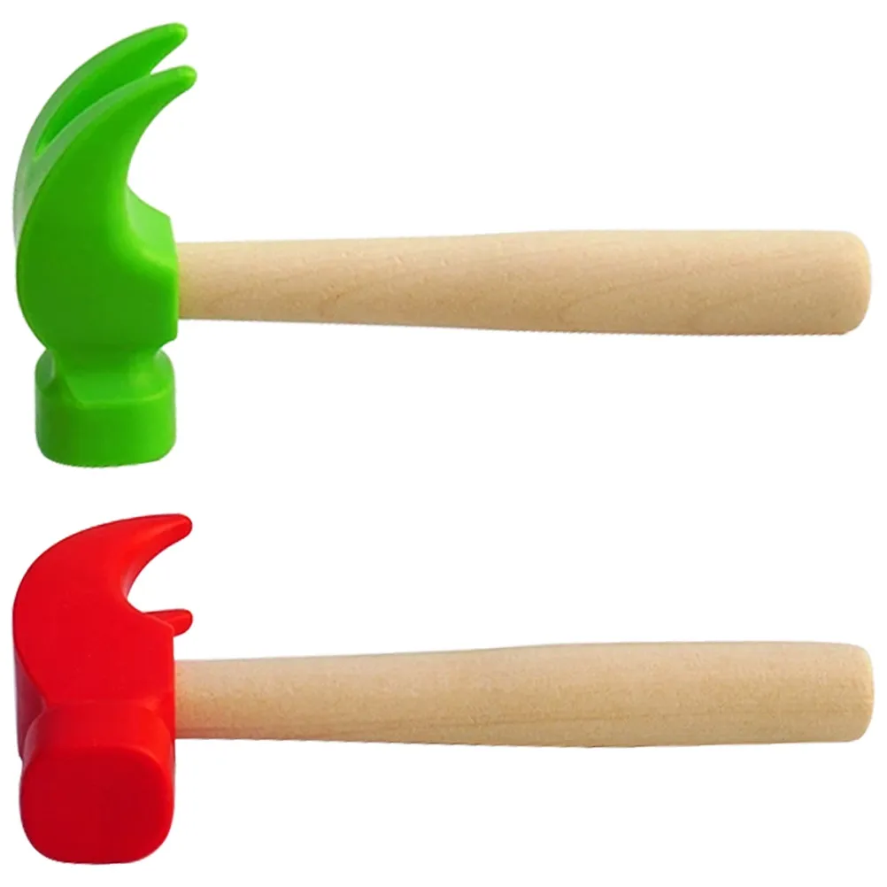 

Набор из 2-х легких молотков для ремонта с ручкой из массива дерева, игрушечные молотки для детей