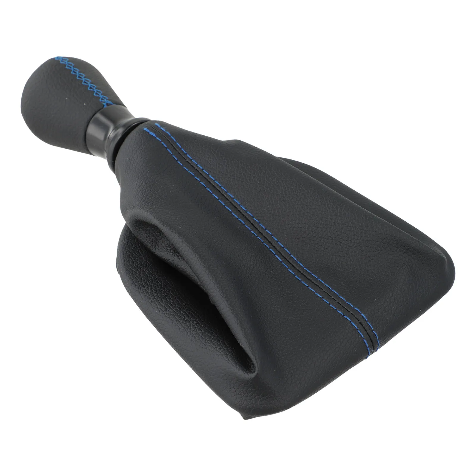 Vehicle Shift Knob Leather Shift Knob Automatic Transmission Blue Line Easy Install Gear Cover Luxury Interior Accessory