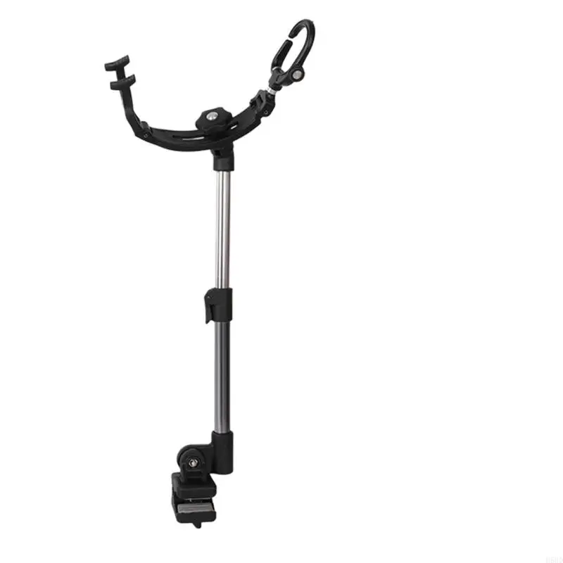 Aluminum Fishing Rod Stand with Silicone Pad Fit Box Bucket Angles Adjustable