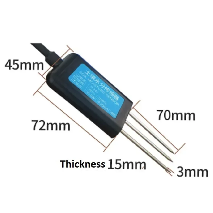 

2026 NEW RS485 0-5V 0-10V Output High Precision Soil Moisture Content and Temperature Sensor Earth Humidity Sensor