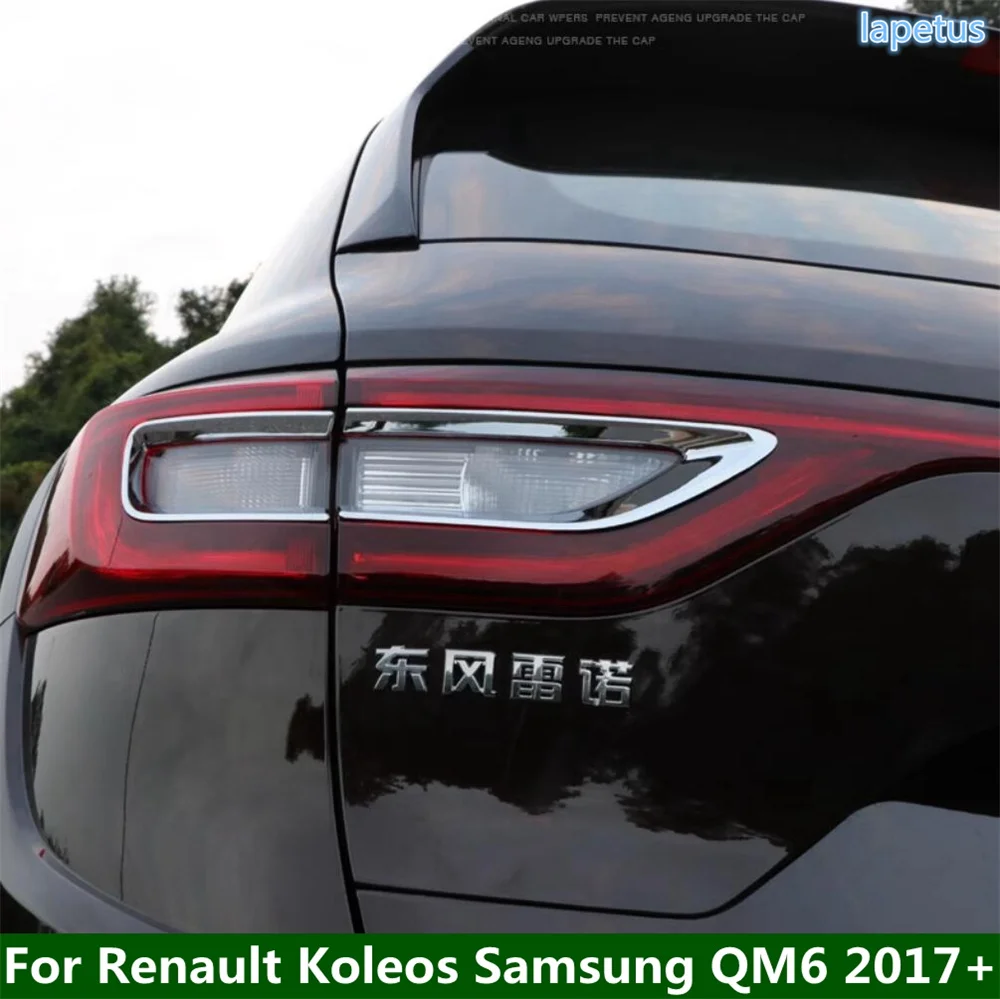 

Car Rear Tail Light Protection Trim Rear Lamp Cover ABS Chrome Sticker For Renault Koleos Samsung QM6 2017 - 2023 Accessories