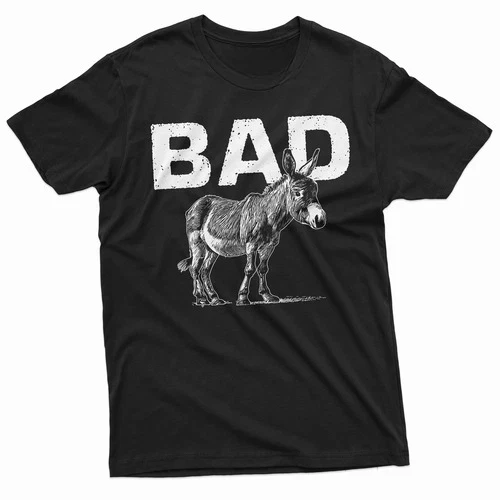 Men's Interesting Badass T Donkey Design Interesting Animal Donkey T-shirt Personality Casual Street Fashion High Quality Print