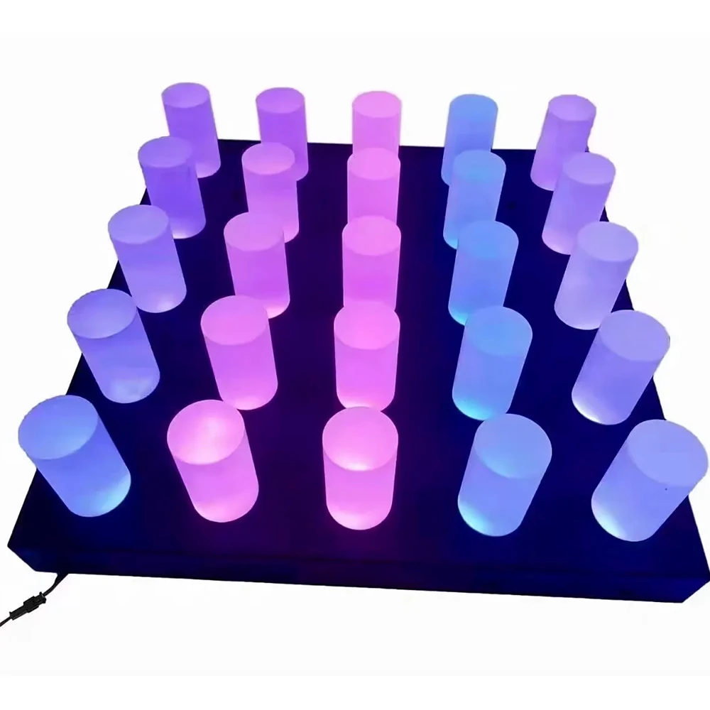 LED Acrylic Light Guide Column for Bar/KTV Ceiling Decor SM16703 RGB 12V Atmosphere Light Multi-color Adjustable Addressable