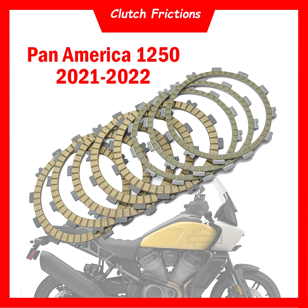 

Motorcycle High Quality 8Pcs Paper-Based Clutch Friction Plates Kit 1250cc Clutch Plates For Harley Pan America 1250 2021-2022