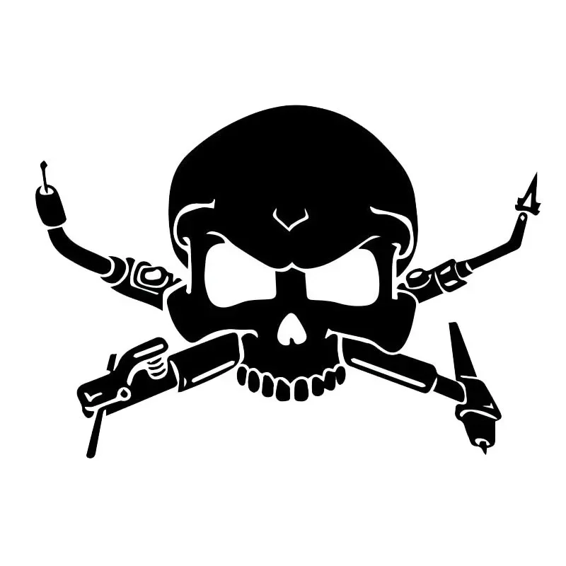 Jpct Off Road Interesting Welder Skull Car Sticker Car Accessories Vinyl Decal Wall Ship Laptop Laptop Ladas Are All Available