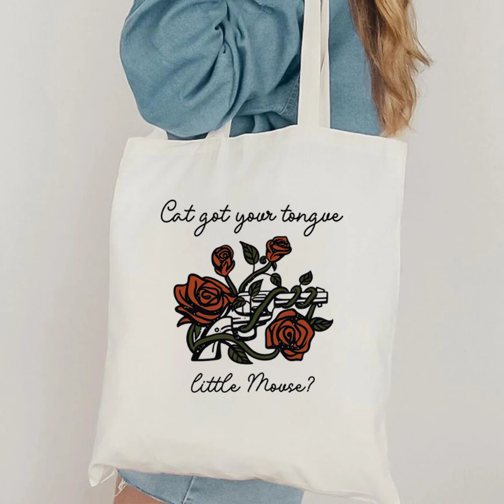 Haunting Adeline Canvas Tote Zade e Adeline Little Mouse Dark Romance Merch HD Carlton Smut Reader Bookstagram Cat and Mouse