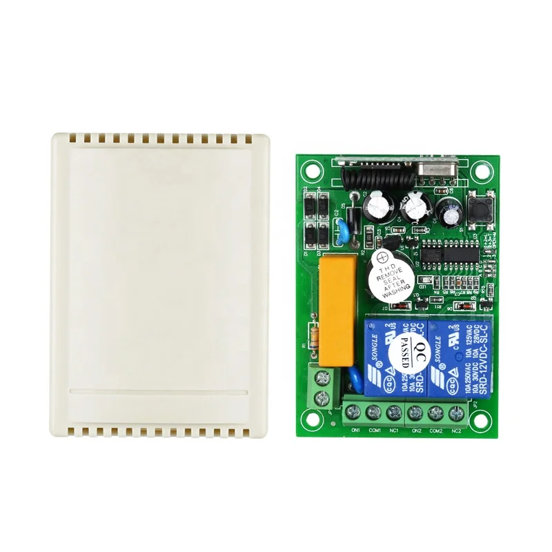 AC 220V 433MHz/315MHz Universal 1 Channel Wireless Rf Remote Controller For Positive And Negative Rotation Of Motor