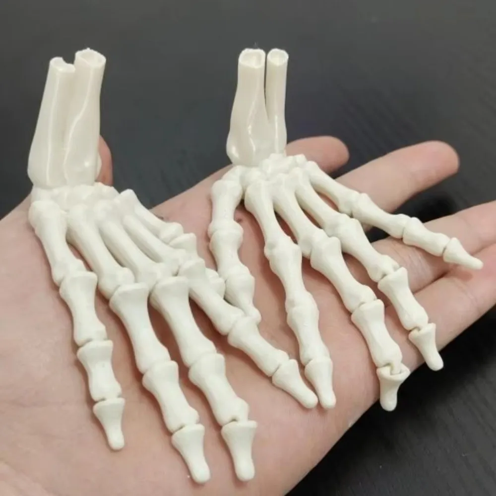 9.3 cm Long 3D Printed Hand Bone White 3D Printed Skeleton Hand Model PLA Flexible Joint Flexible Joint Skeleton Hand