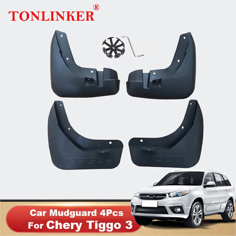 

TONLINKER Mudguard For Chery Tiggo 3 2014-2019 2020 Mud Flaps Mudguards Splash Guards Fender Car Mudflaps 4Pcs Car Accessories