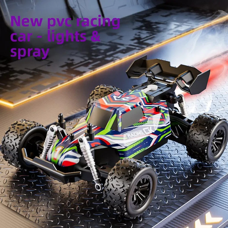 RC racing car spray fog drift remote control off-road vehicle with led light high speed rc climbing car Toy for kids gift