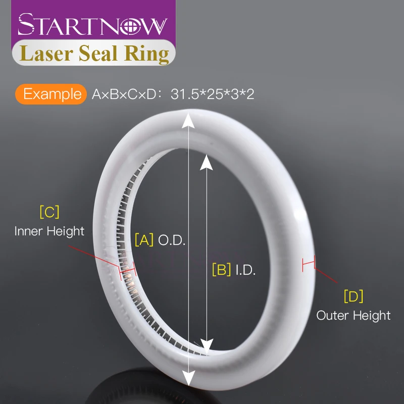 Startnow Laser Seal Ring For DEN OSPRI Au3tech Hand Welding Fiber Laser Head Protective Lens Laser Seal O-Ring Washer