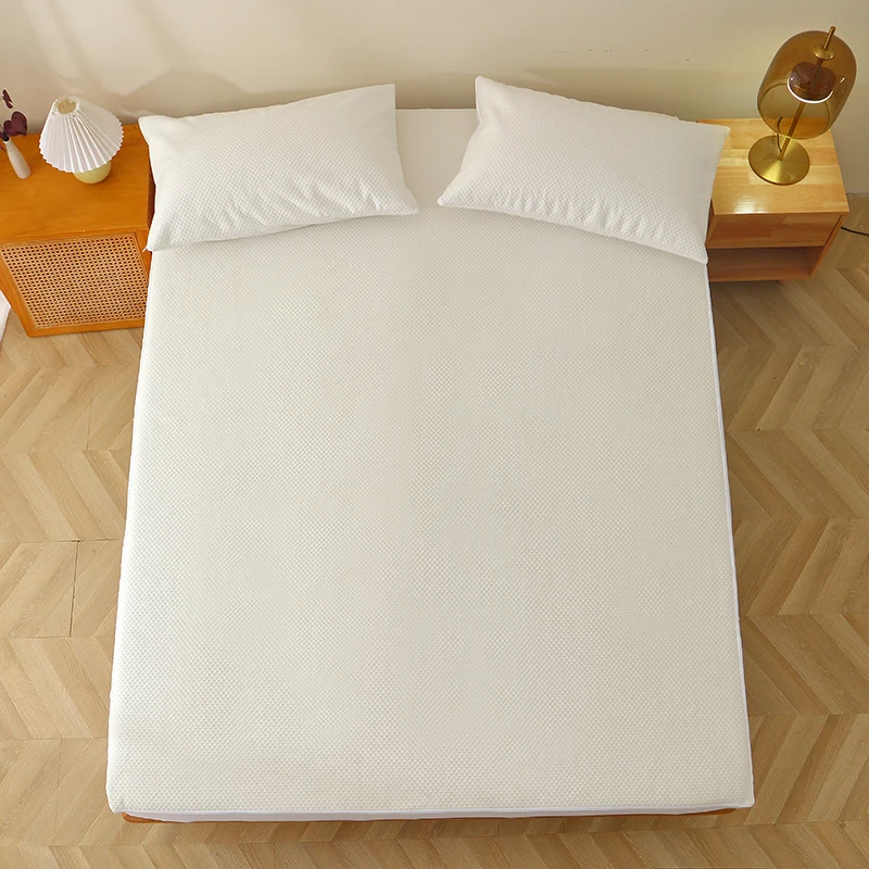 150*200cm/180*200cm/T/Q/K bamboo fiber waterproof mattress protector cover mattress topper with 43cm bed skirt