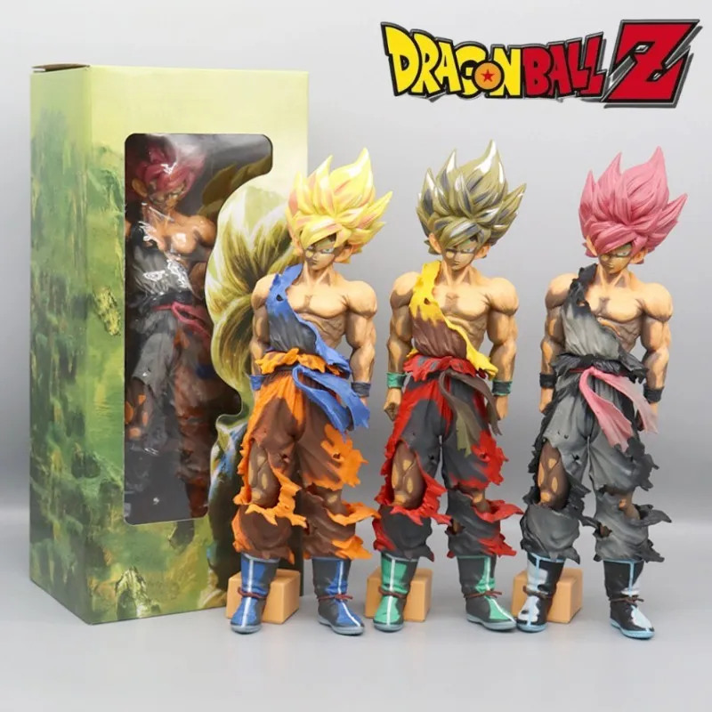 Anime Dragon Ball Filho Goku Action Figure, Boneca Modelo Gk, Figuras de PVC, Estátua Tamanho Grande, Cor Comic, Super Saiyan Presente, 32cm