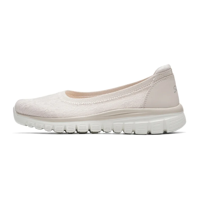 Skechers Women's Shoes Original Lightweight Fashionable Breathable Non-Slip New Style Slip-On Outdoor Sports Casual Shoes 100961-Nat-2
