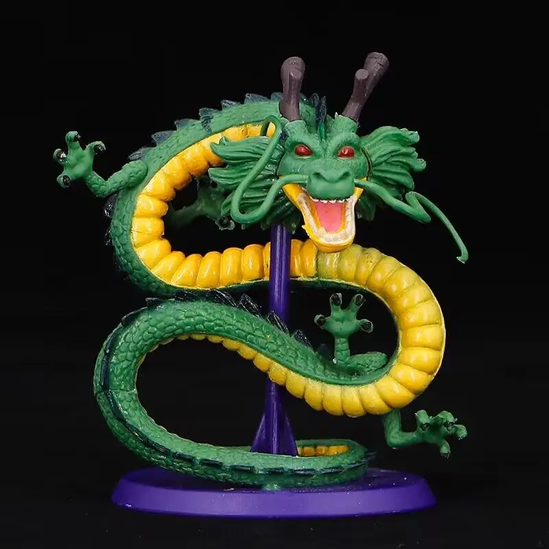 12cm Drachen ball Cyan Drachen handgemachte Modell Figur Dekoration Drachen ball Z Anime Drachen puppe Spielzeug Dekoration Geburtstags geschenk