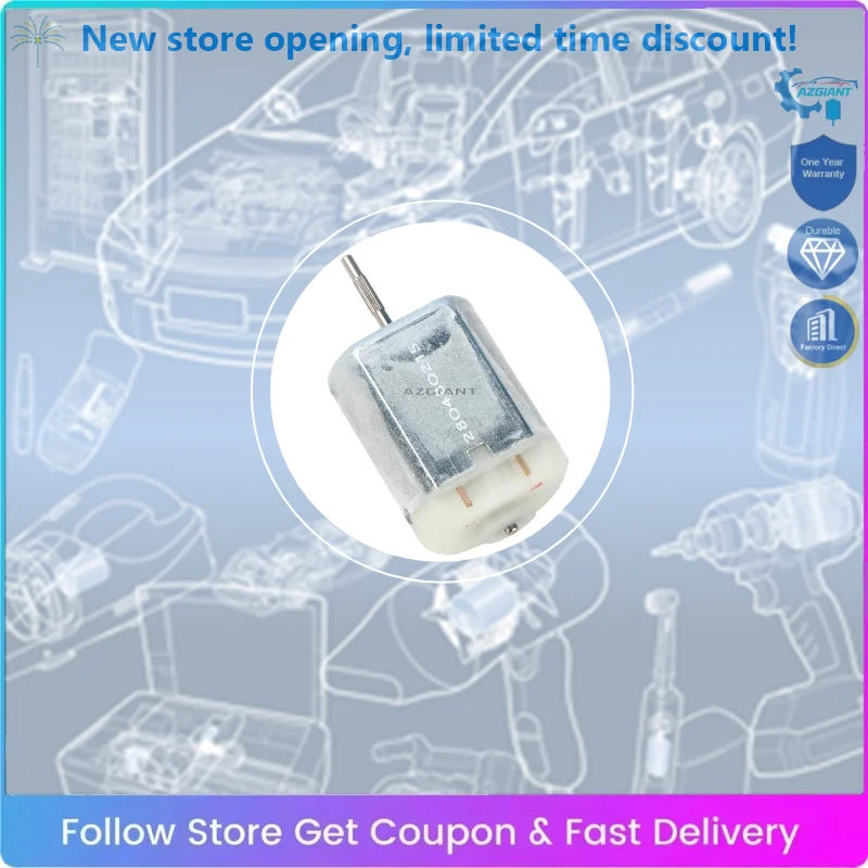 

AZGIANT Small Electric Motor FC280 DC 3V -12V 12000RPM High Speed 48mm Axis Car Accessories Hair Dryer Fans Scientific DIY Toys