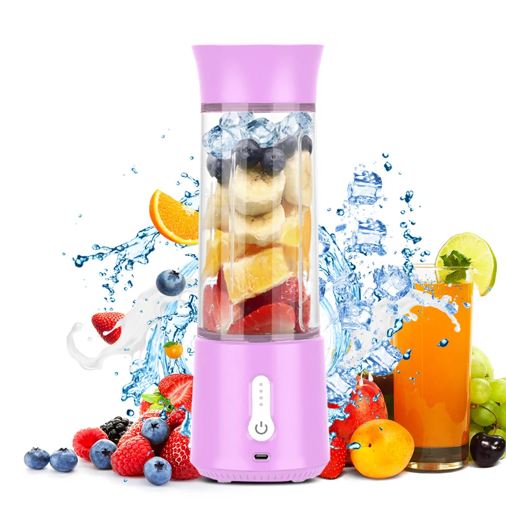 

Portable 500ml USB Rechargeable Juicer Blender Smoothie Maker with Strong Motor