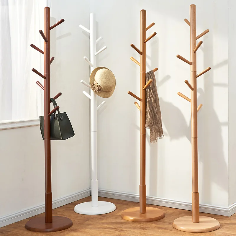 

Home Living Room Solid Wood Multifunctional Fashionable Floor-standing Coat Rack