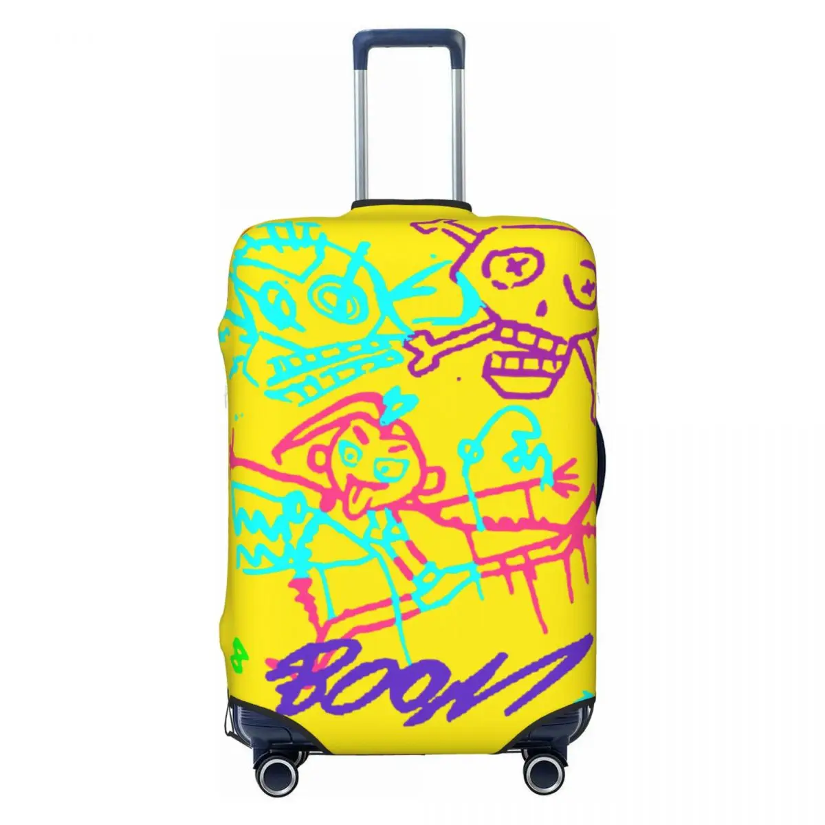 

Custom Hot Anime Arcane Jinx Luggage Cover Funny Monkey Graffiti Suitcase Protector Covers Suit For 18-32 inch