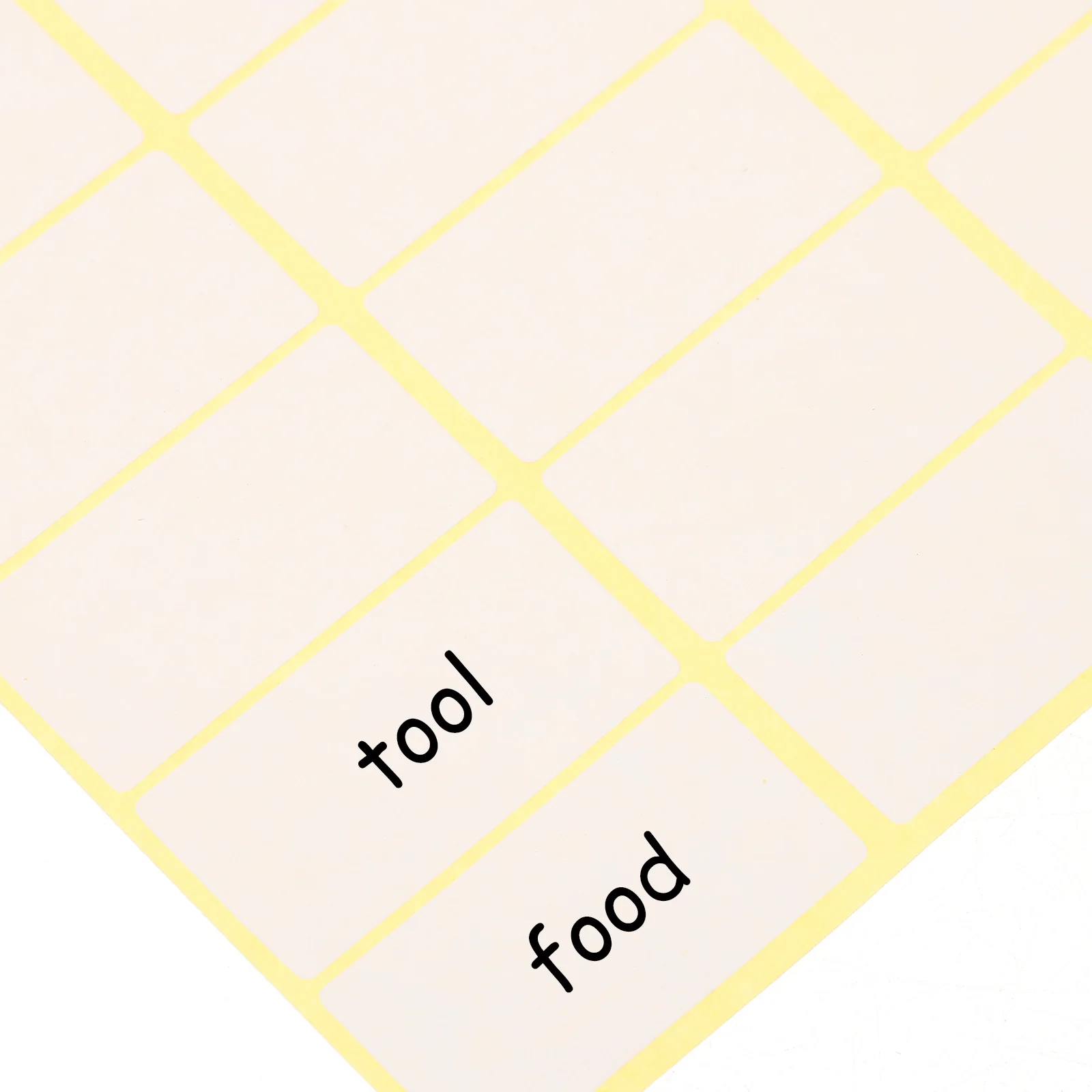 15 Sheets Price Tag Sticker Labels Stickers Adhesive Marking Blank Small for Organizing