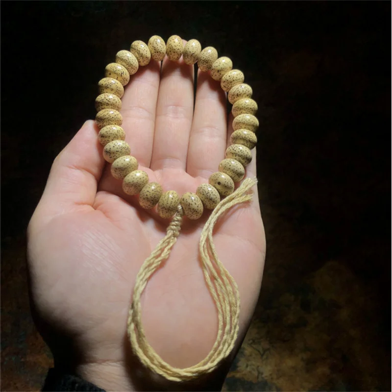 Handmade Artist Creation Yellow Chicken Grease Xingyue Bodhi Apple Orchard Bracelet Bodhi Seed Single Circle Xuan Yue Woven Tass