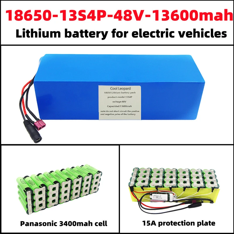 

The New 18650 Lithium-Ion 13S4P 48V 30000mAh Battery Pack Is Used For Li-Ion Batteries Of 54.6v Electric Bicycle Scooters.