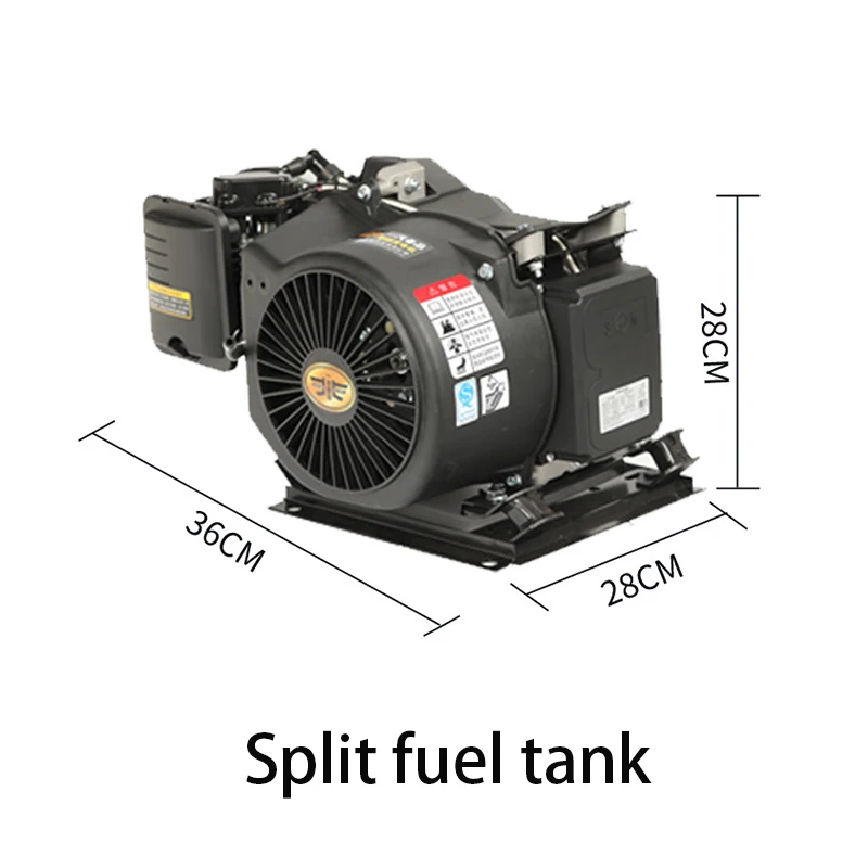 4KW 5KW 6KW Electric Vehicle Range Extender Low Noise Generator For Four Wheeler Gasoline Portable Generator DC 48V 60V 72V