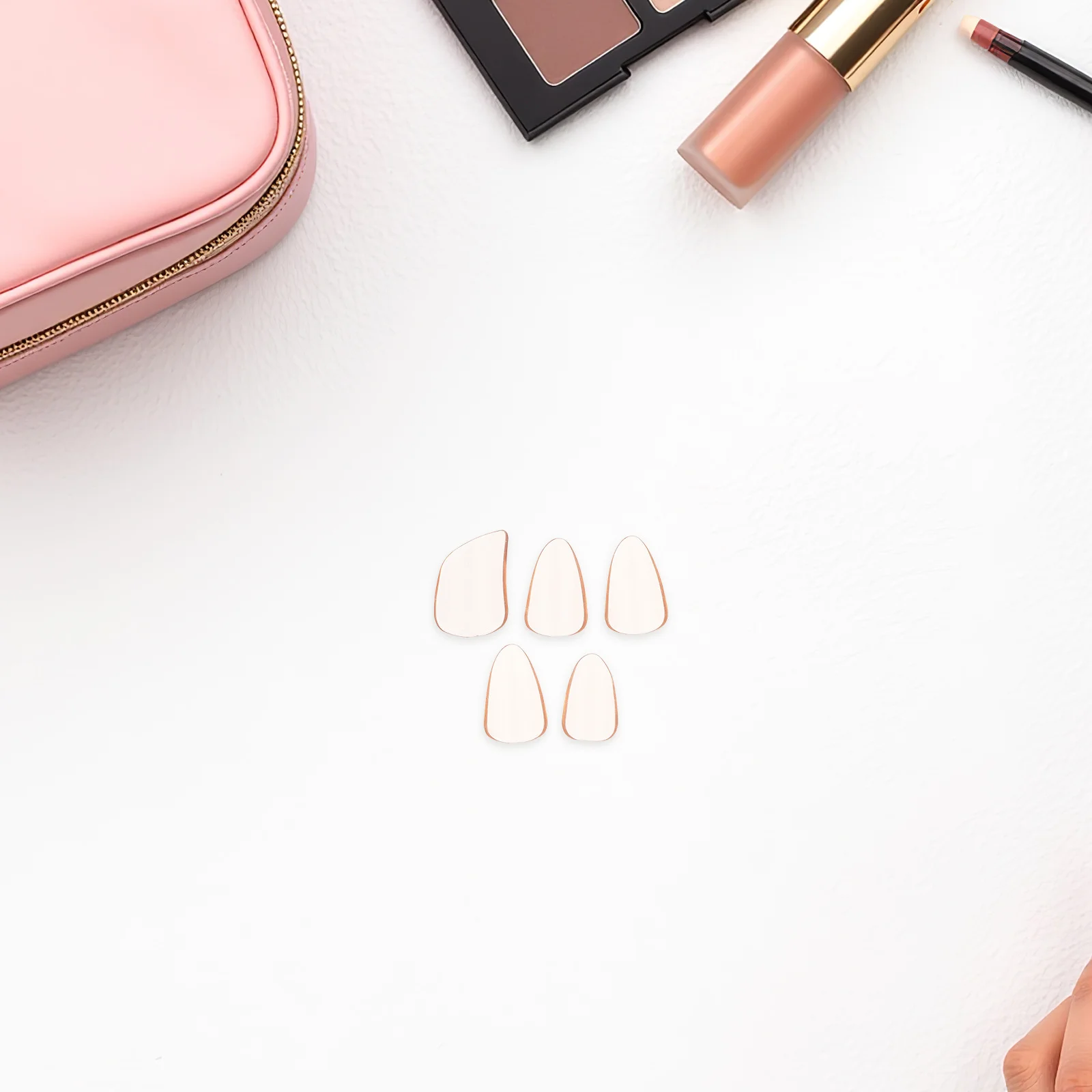 

5Pcs Pipa Finger Picks Premium Fake Nails Smooth Covers for Guzheng Lute Players Orange Compact Design