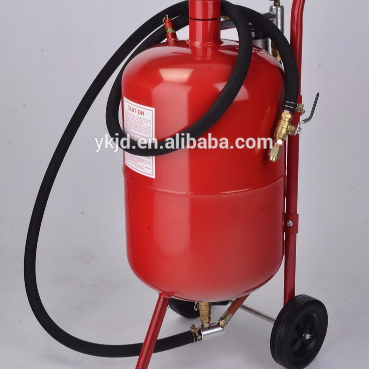 آلة تفجير الرمل بضاغط الهواء وعاء الرمل المحمول #3