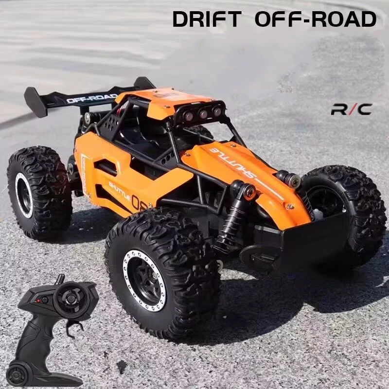 

2WD Rc Car Off Road High Speed 20KM/H Remote Control Car with LED Headlight Brushless 2WD 1/16 Monster Truck Toys for Boys Gift