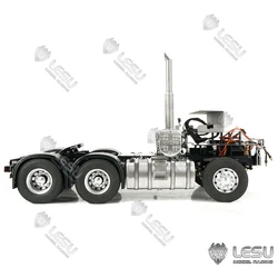 LESU 6X6 Telaio In Metallo Con Motore Servo Serbatoio Ruote Assi Per 1/14 Tamiyaya Radiocomando FH16 Trattore Camion Giocattolo Modello Th16804