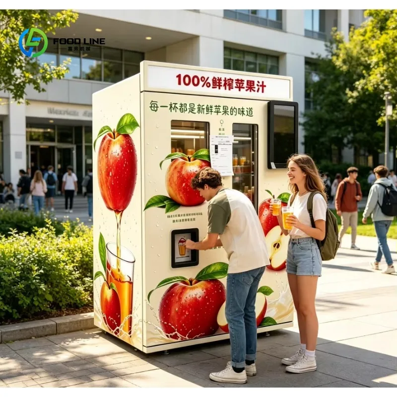 Commercial Fresh Squeezed Apple Juice Vending Machine Remote Monitoring Automatic Juice Vending Machines Factory Direct Supply