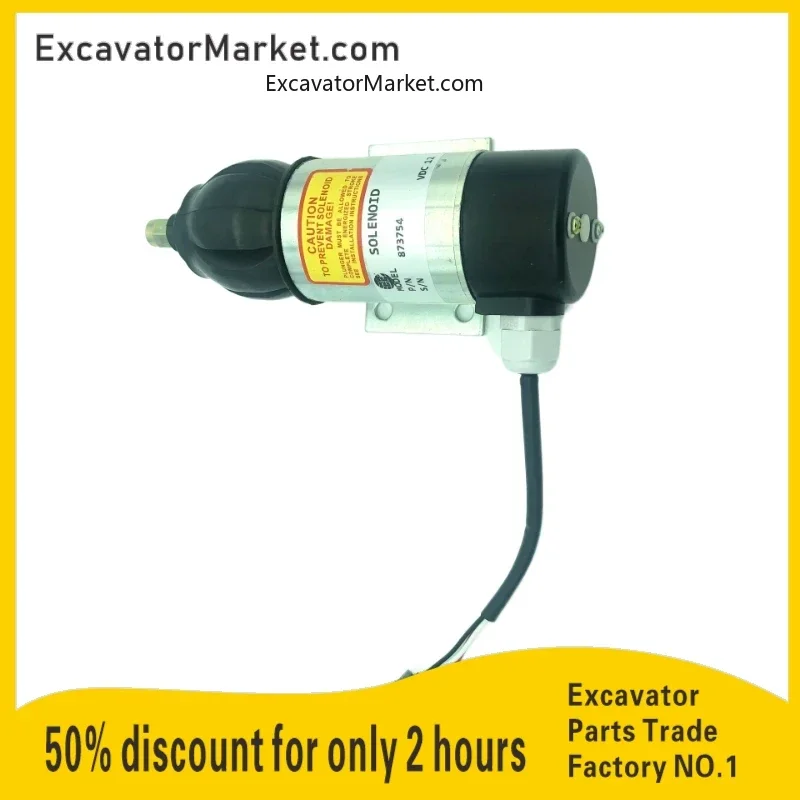 

Excavator Spare For Volvo Penta Engine 12v Stop Shutoff Solenoid Valve Oe52318 873754 872825 Excavator Accessories