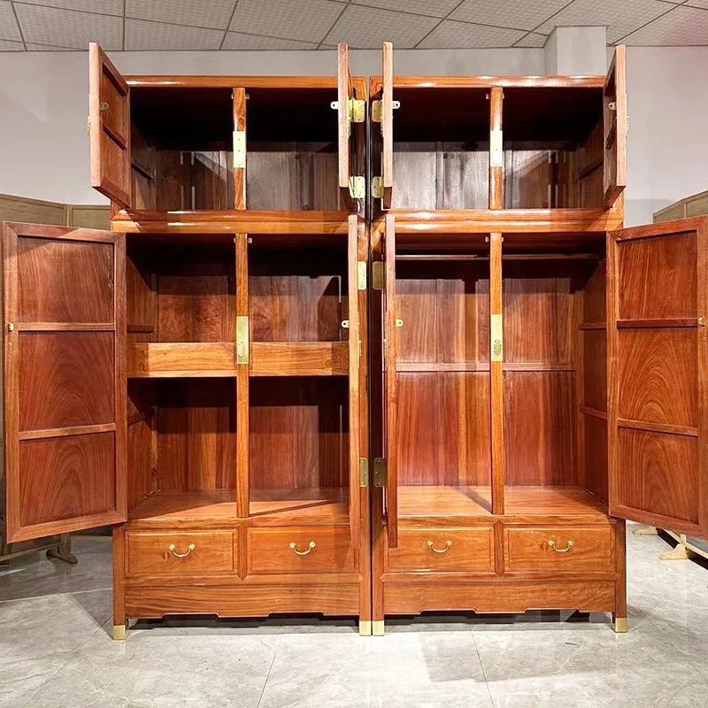 خزانة علوية على شكل زهرة بورمية صغيرة من خشب الكمثرى العطري، خشب الصندل الأحمر، تخزين راقي