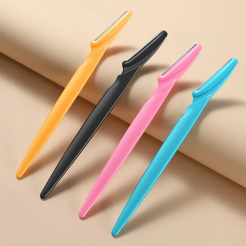 4-24Pcs Portable Eyebrow Trimmer Face Razor Face Hair Remover Tools Eyebrow Razor Instruments Cosmetic Beauty Pro Make Up Tool