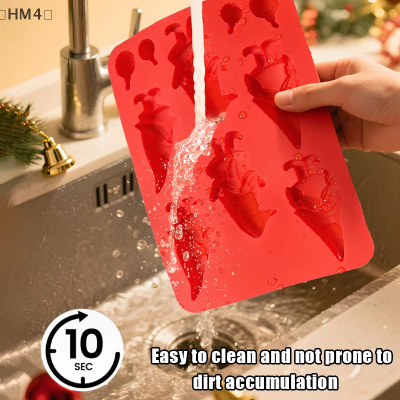 

〔HM4〕1 Pcs Christmas Series Christmas Tree Chocolate Mousse Food Grade Silicone Mold Easy Release Cake Mold